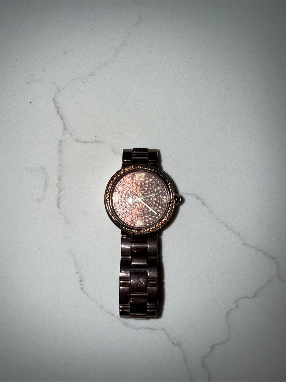Rose Gold Crystal Accent Women’s Watch